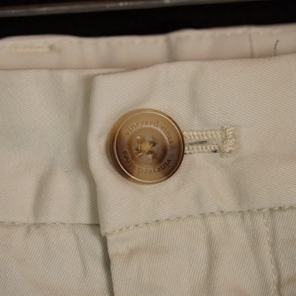 Vineyard Vines Breaker Shorts Mens 44 Beige Chino Casual Stretch Cotton Twill